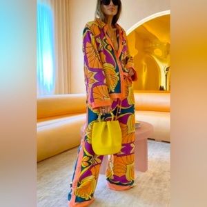 Zara pajama style multicolor set XL